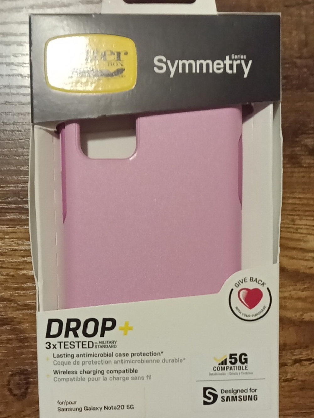 OtterBox Symmetry Pink Pop Case. Samsung Galaxy Note20 5G. T